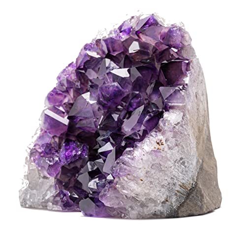 EMPORION Natural Amethyst (1.5 lb to 2 lb) Crystal Clusters Stone from Uruguay