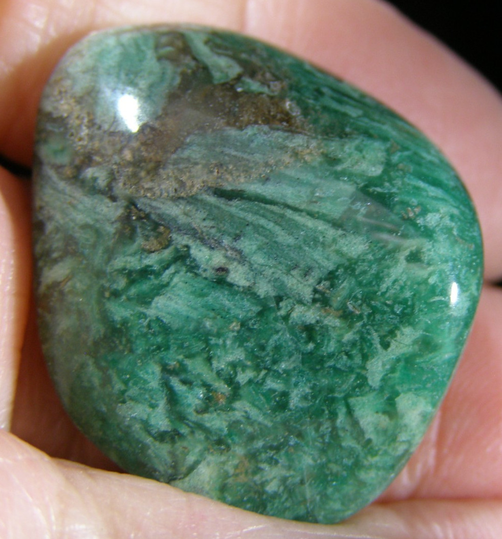 ZELENY CHALCEDONY TUMBLESTONE – 3.0 x 2.5 cms 12.55 gms #1