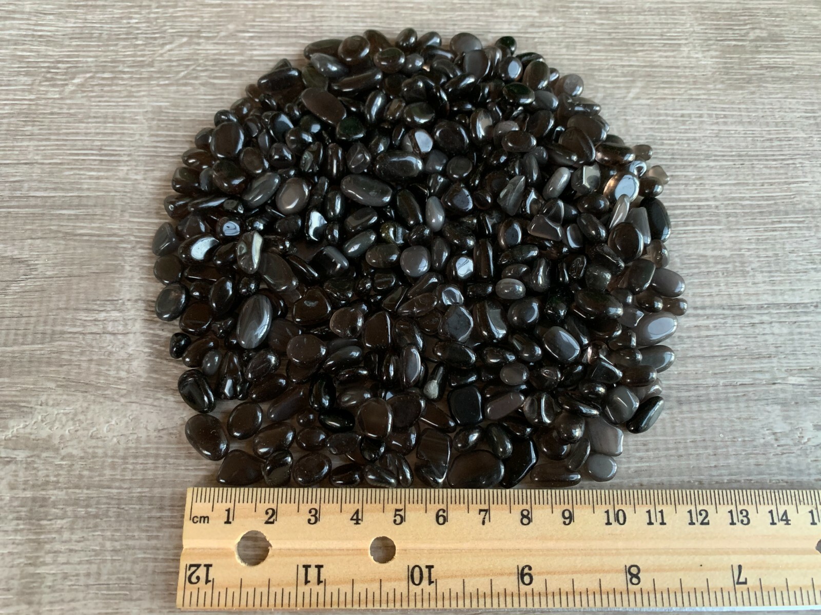 Grade A++ Black Obsidian Semi Tumbled Mini Chips 5 – 16 mm, Wholesale Bulk Lot