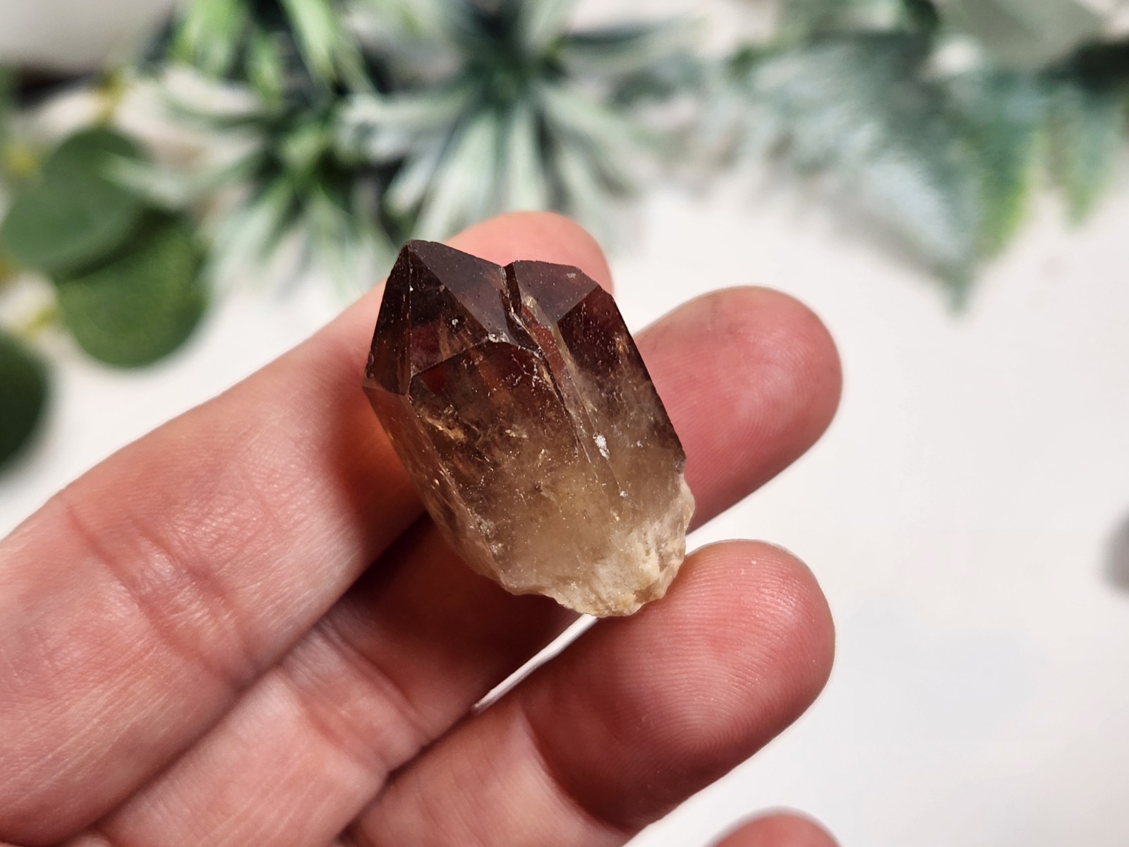 Lot Smoky Citrine / Citrine Llwena CONGO raw natural crystal point 100g A2