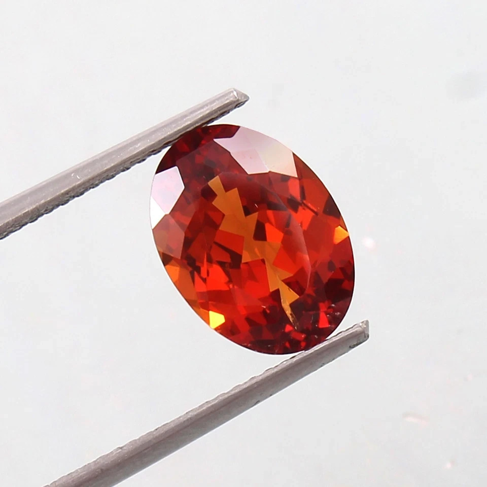 9.50 Ct Flawless Ceylon Padparadscha Sapphire Oval Loose Gemstone 14×9.8×7.4 mm