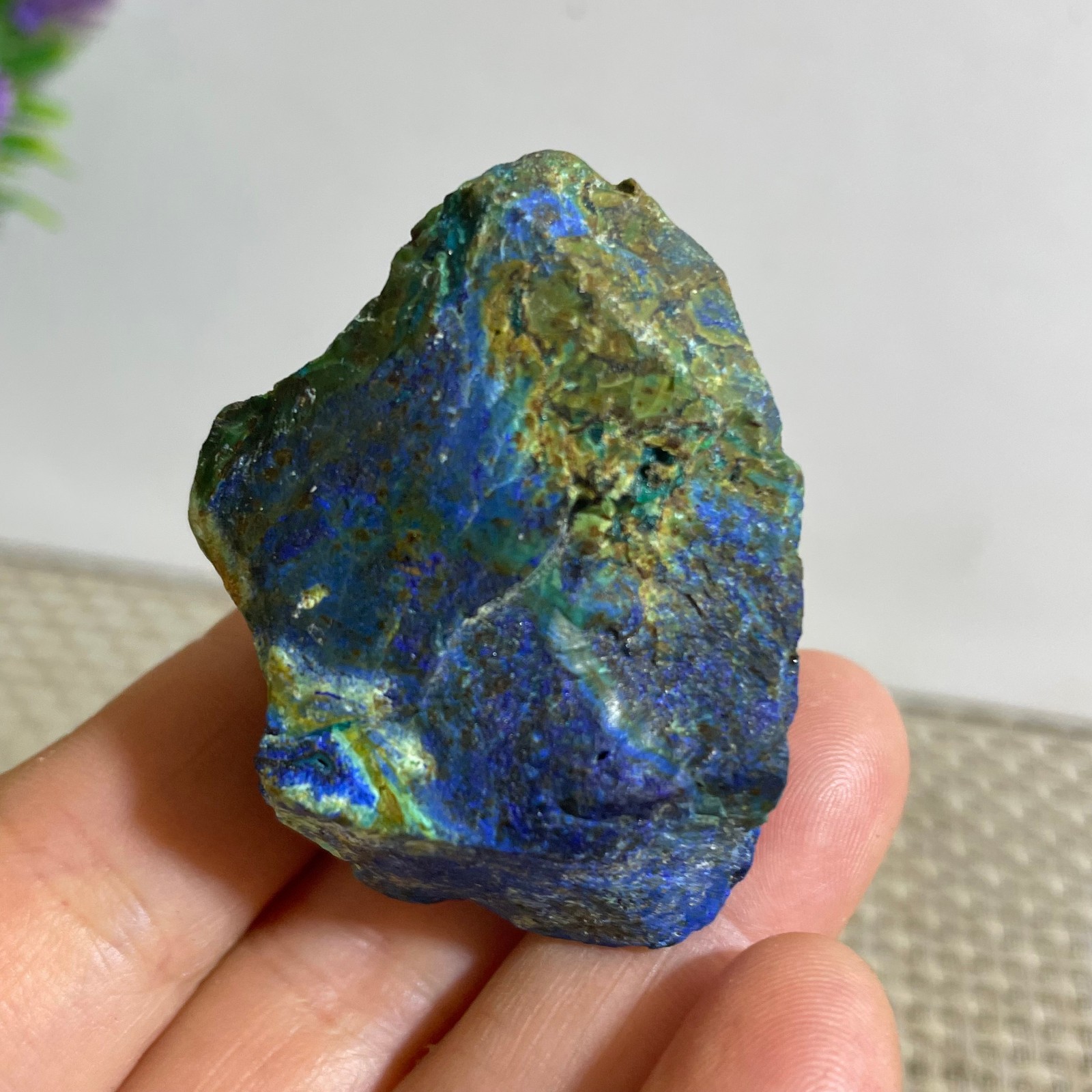 30g beautiful crystal azurite malachite mineral specimen Reiki Healling