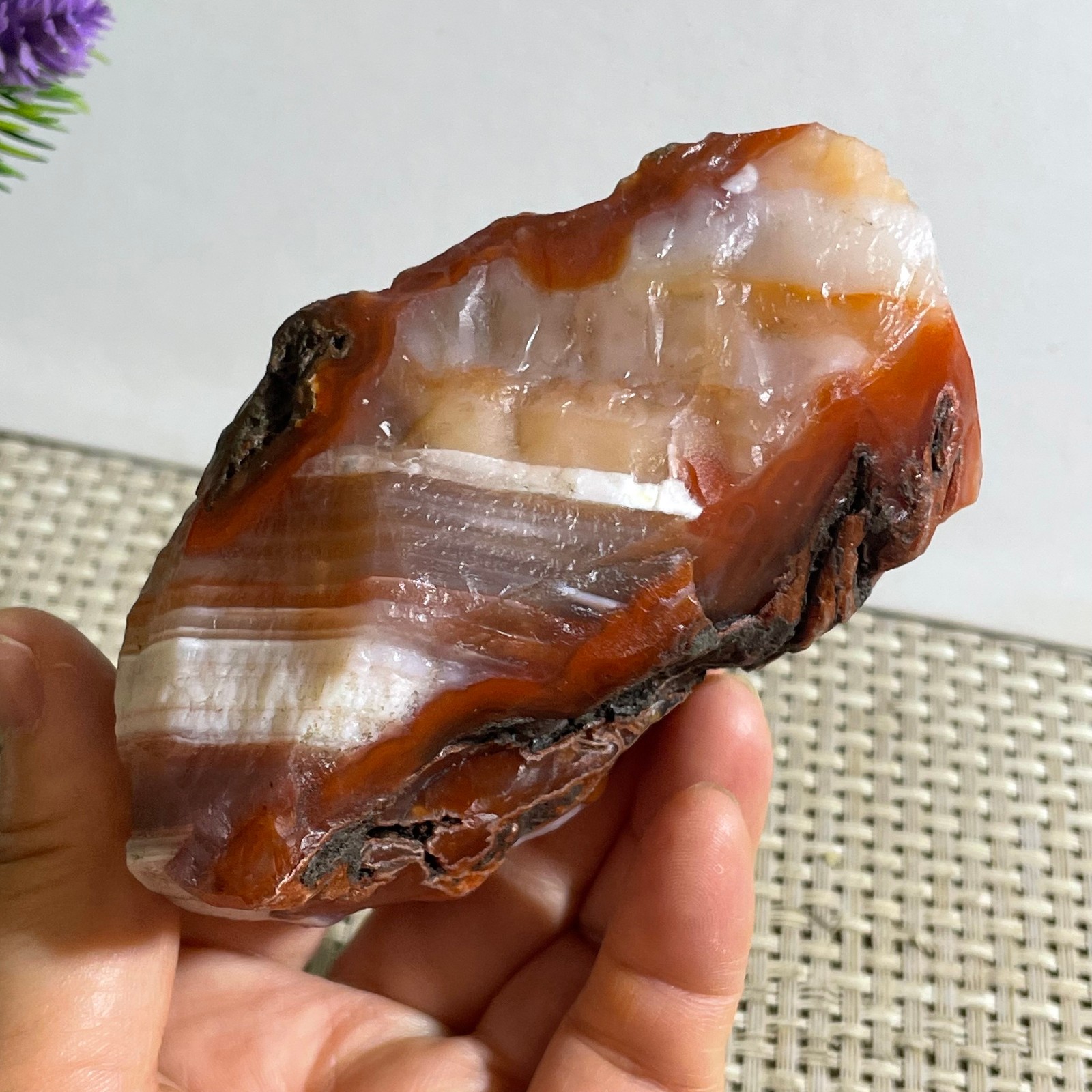 298g Raw Carnelian Stone Rough Red Agate Gemstone Mineral Specimen