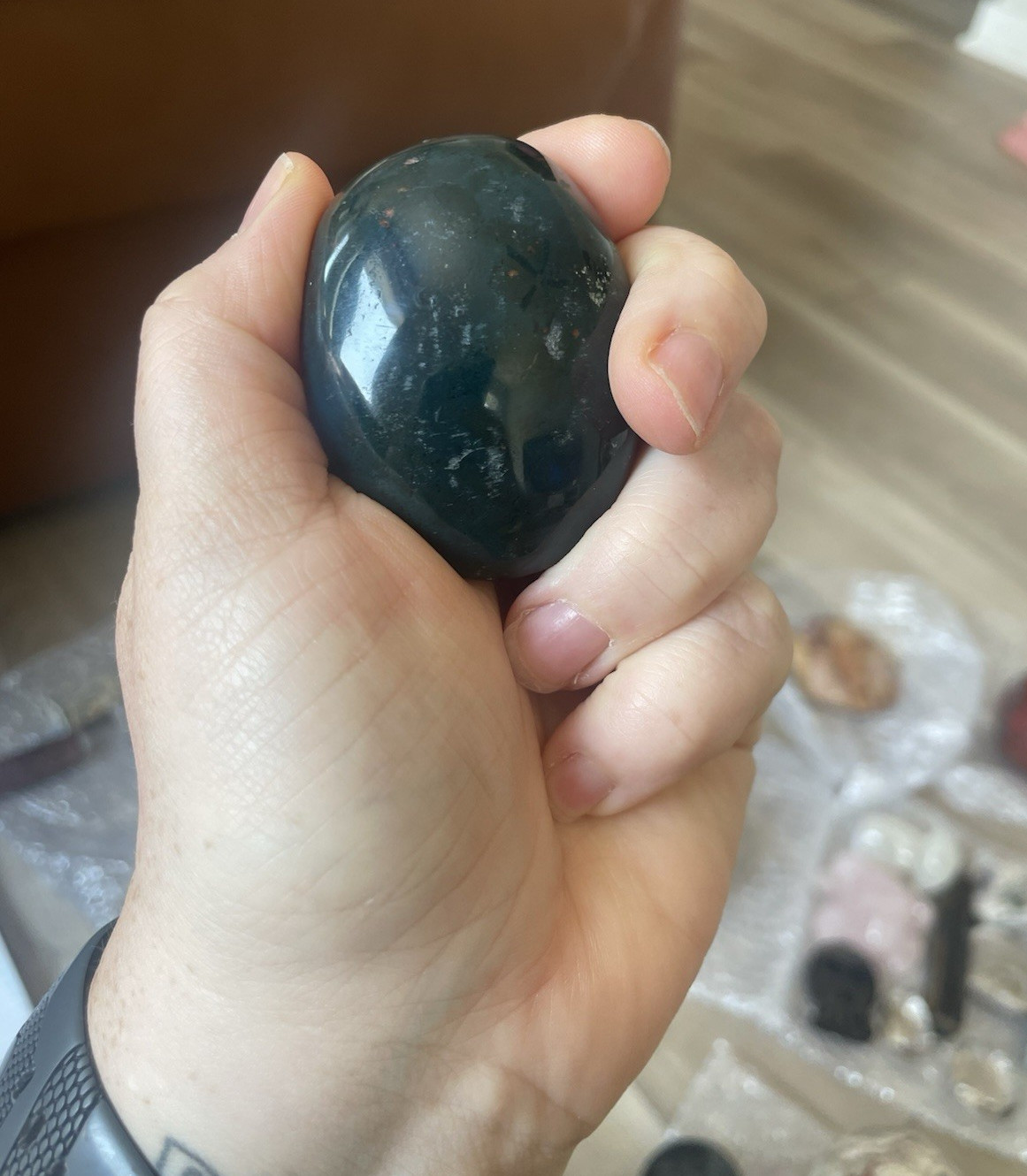 African Bloodstone Palm Stone