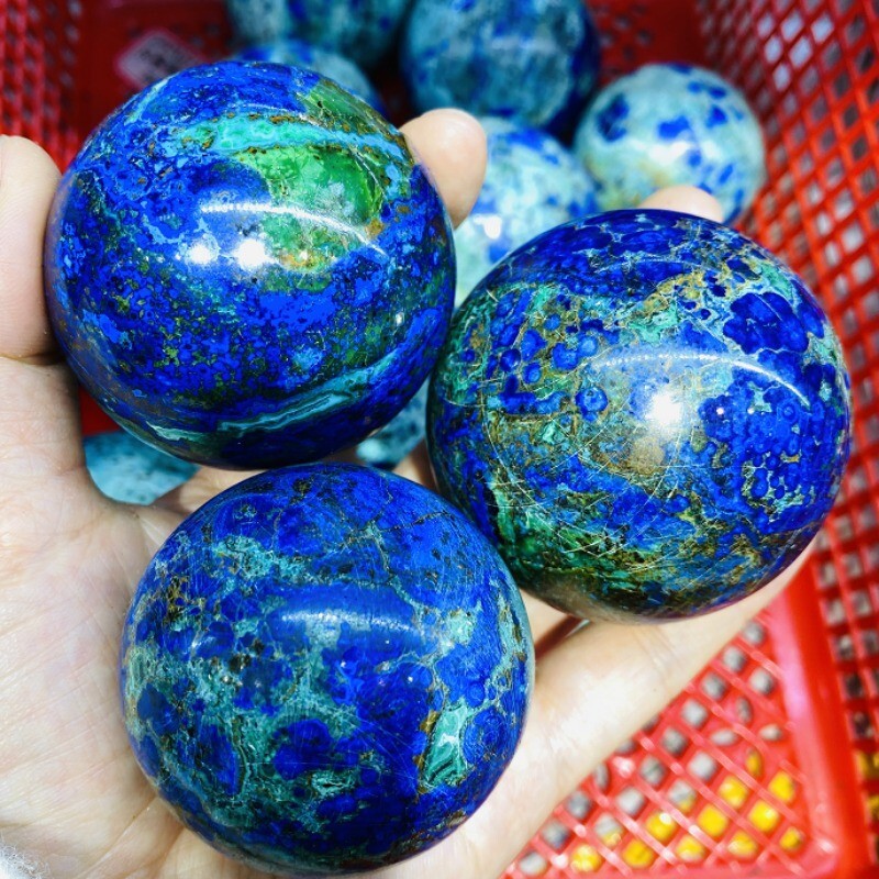 200-250g Natural blue Phoenix Stone crystal Sphere Reiki Crystal ball Decor Gift
