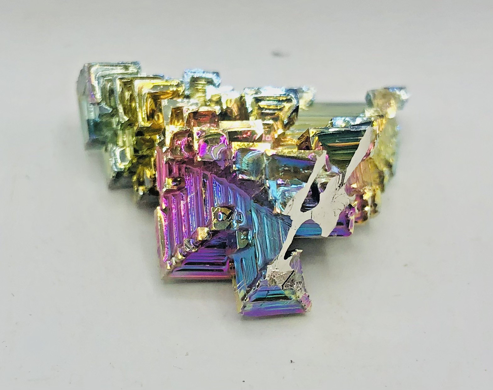 4oz Bismuth Rainbow Crystal Element Bi Gemstone Mineral Specimen West Germany
