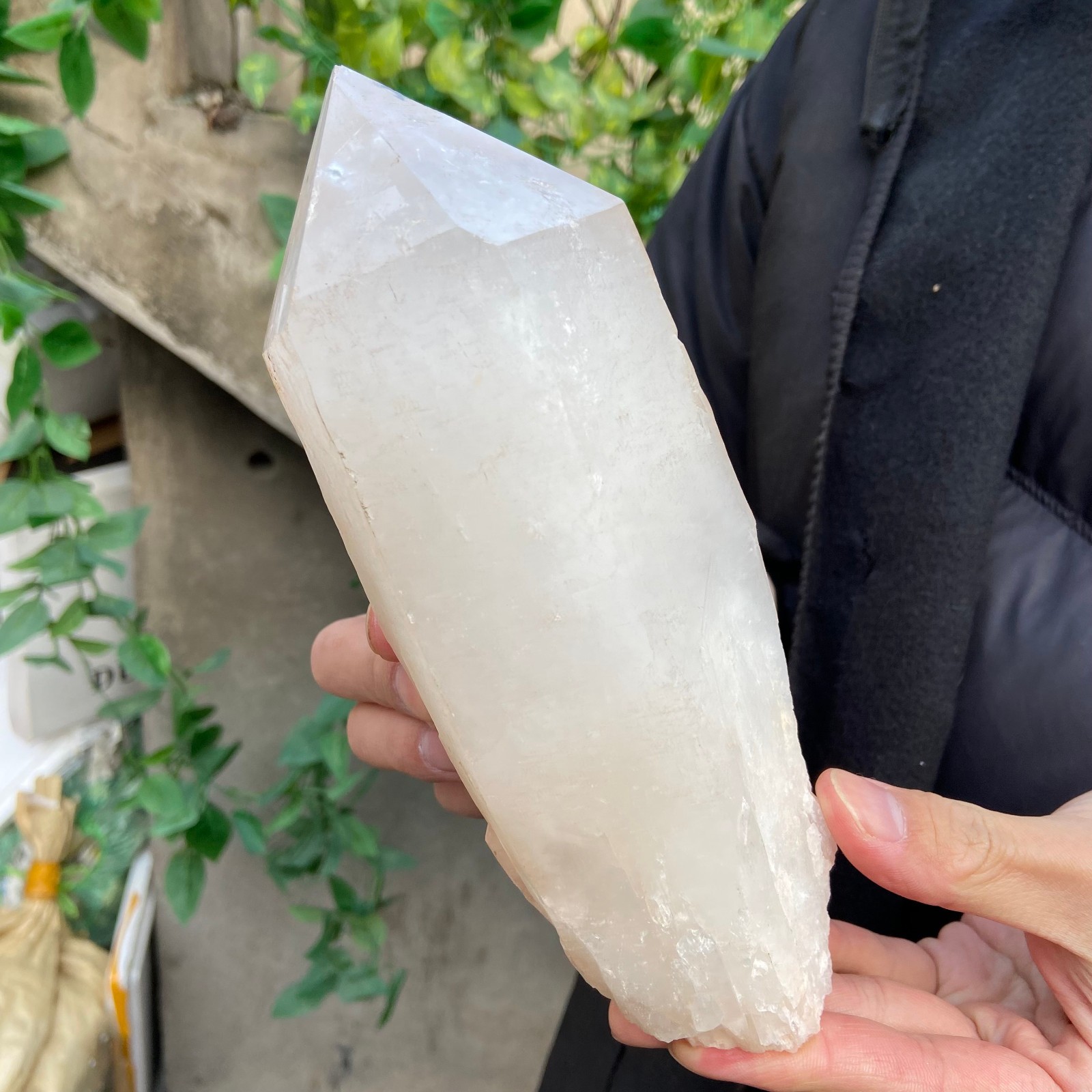 2.9lb Natural Clear White Quartz Crystal point Rough Healing Specimen