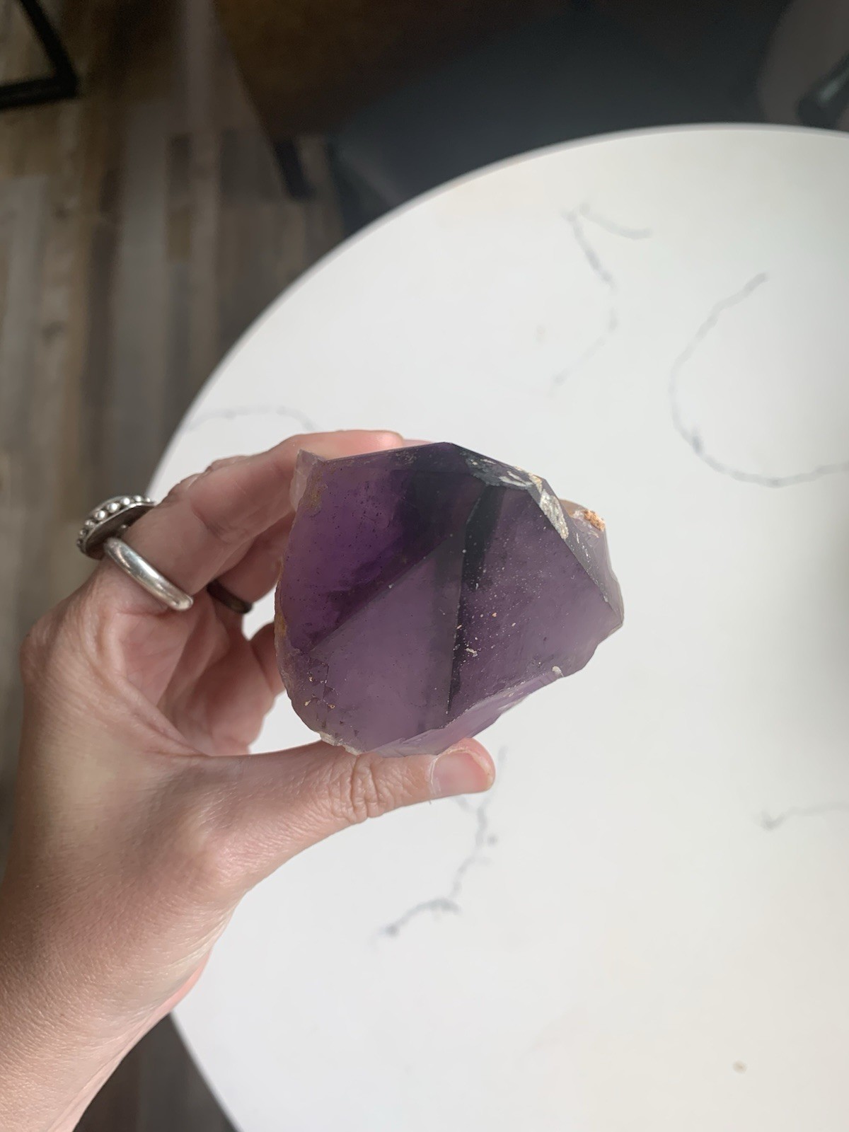Amethyst Crystal Point from Australia dug by Patrick Gundersen Crystals of AUS