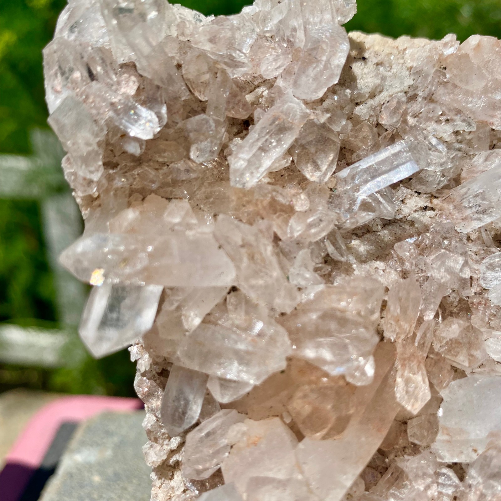 405G A+++Large Natural white Crystal Himalayan quartz cluster /mineralsls