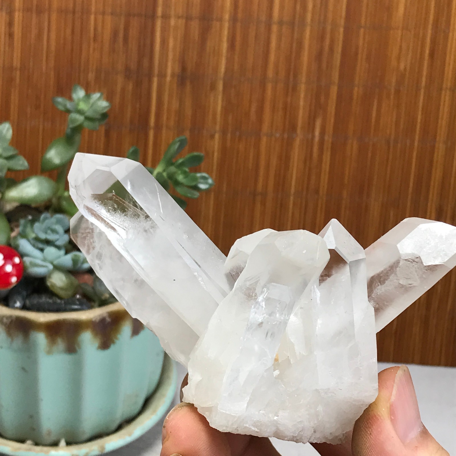 92-78-42mm Natural crystal clusters pretty Quartz Mineral Specimen 149g A6987