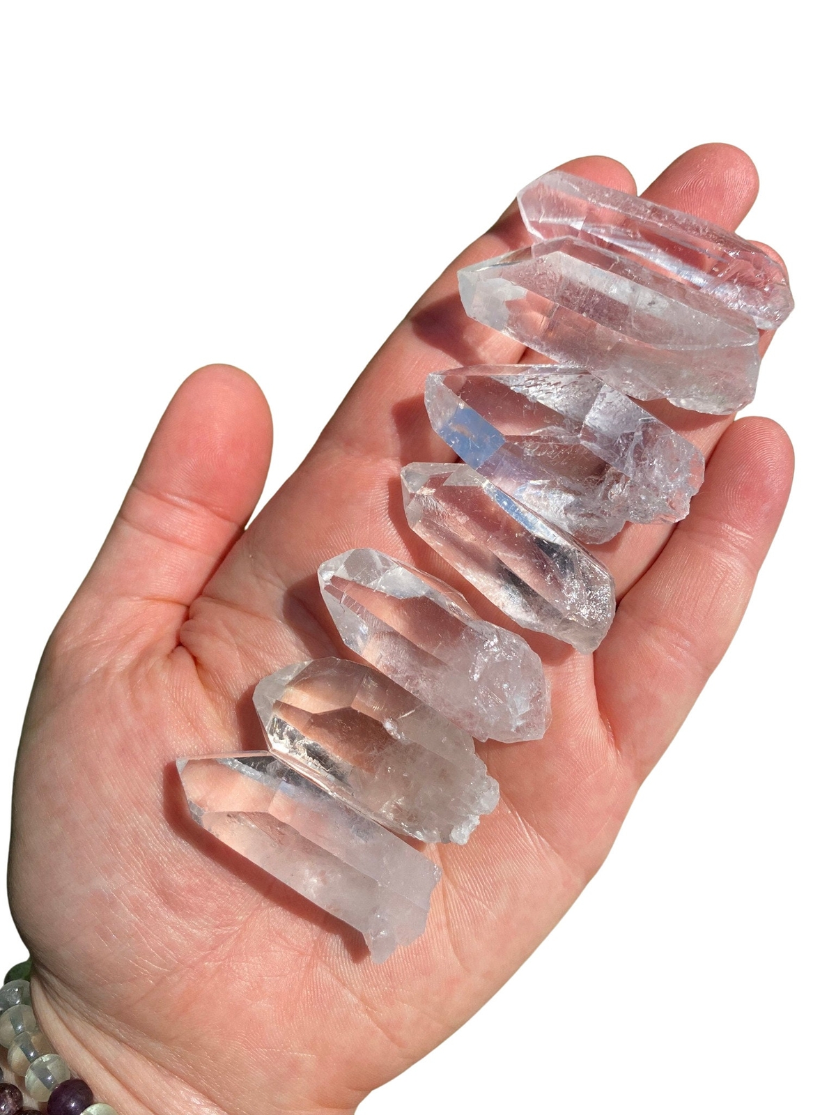 Raw Quartz Point Crystal (AA Grade) Genuine Brazilian Clear Quartz from Brazil