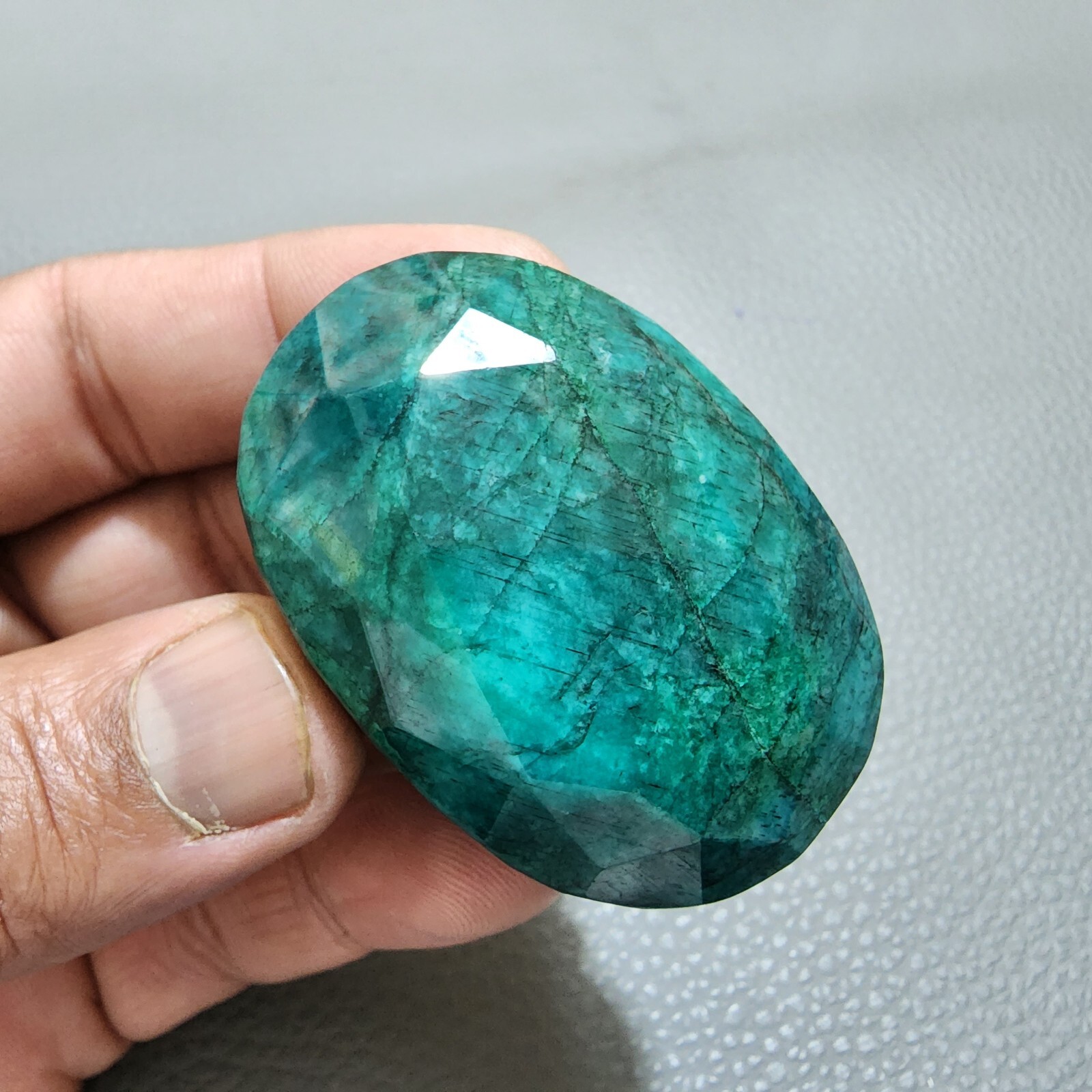 Beautiful A+ 386 Crt Oval Green Brazilian Emerald Loose Gemstone Jewelry Making