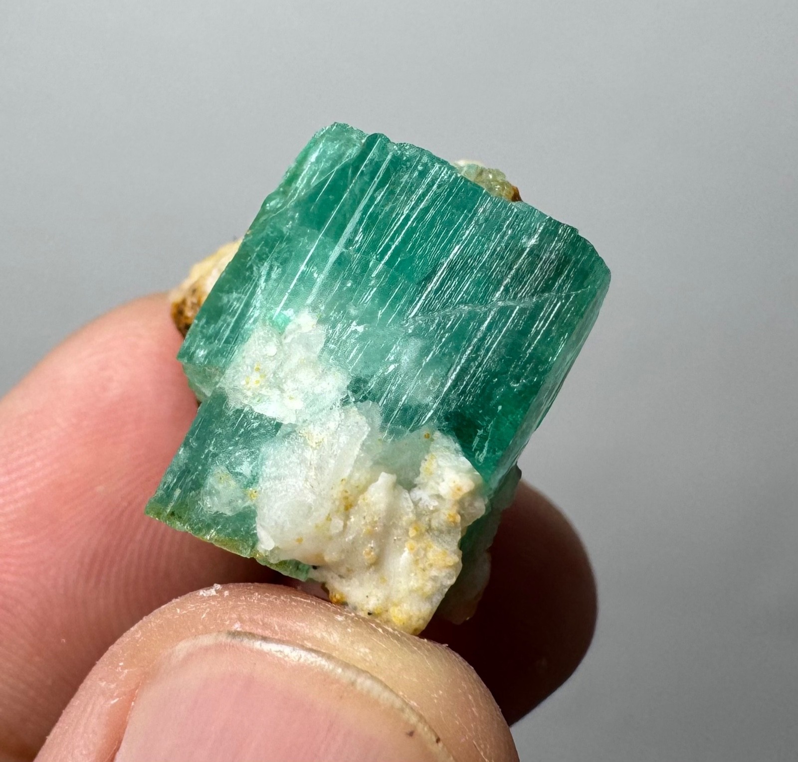47 Ct Natural Emerald Crystal on Matrix From Panjshir Afghanistan