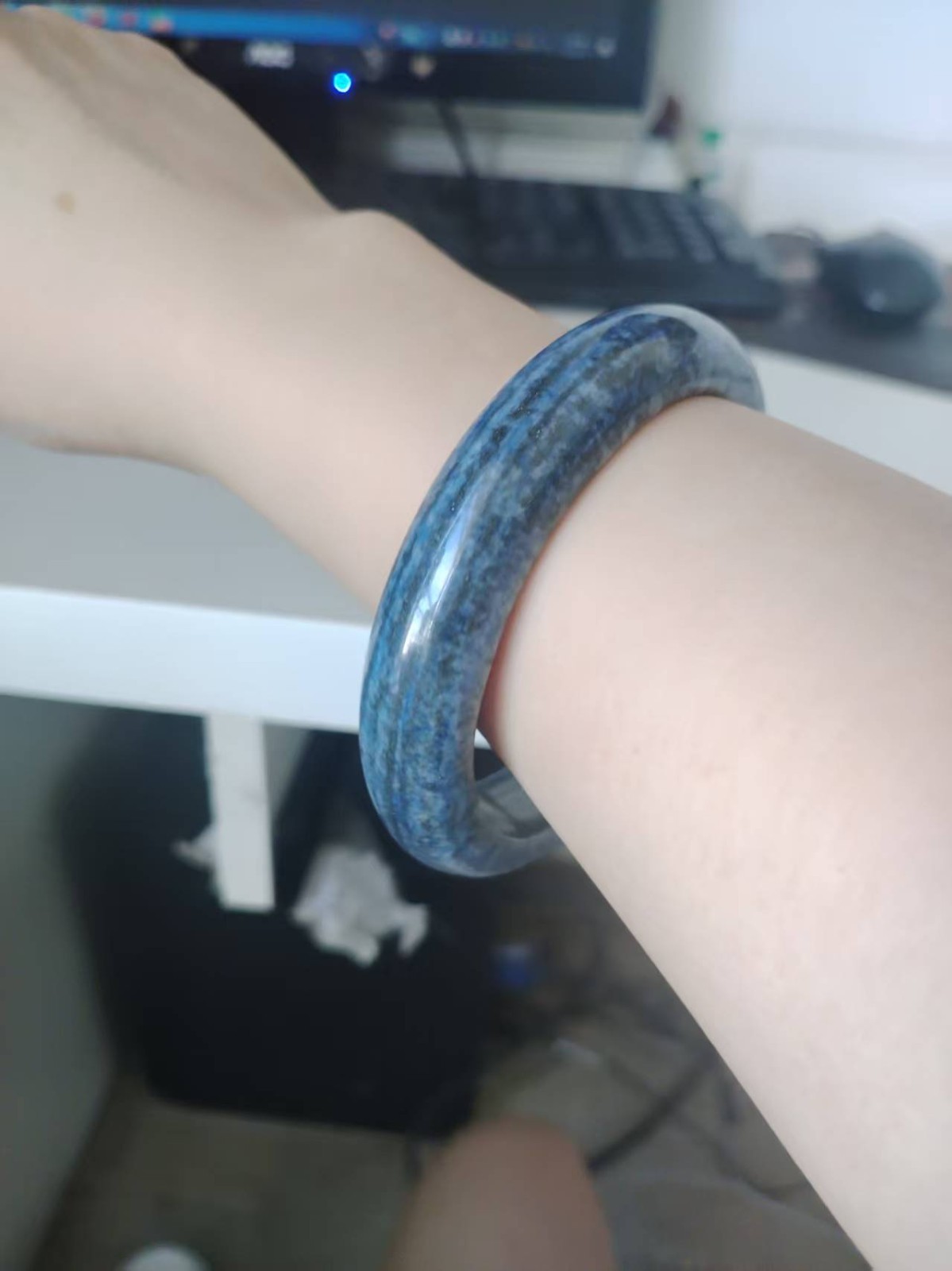 Natural Lapis Lazuli Gems Round Beads Healing Bracelet