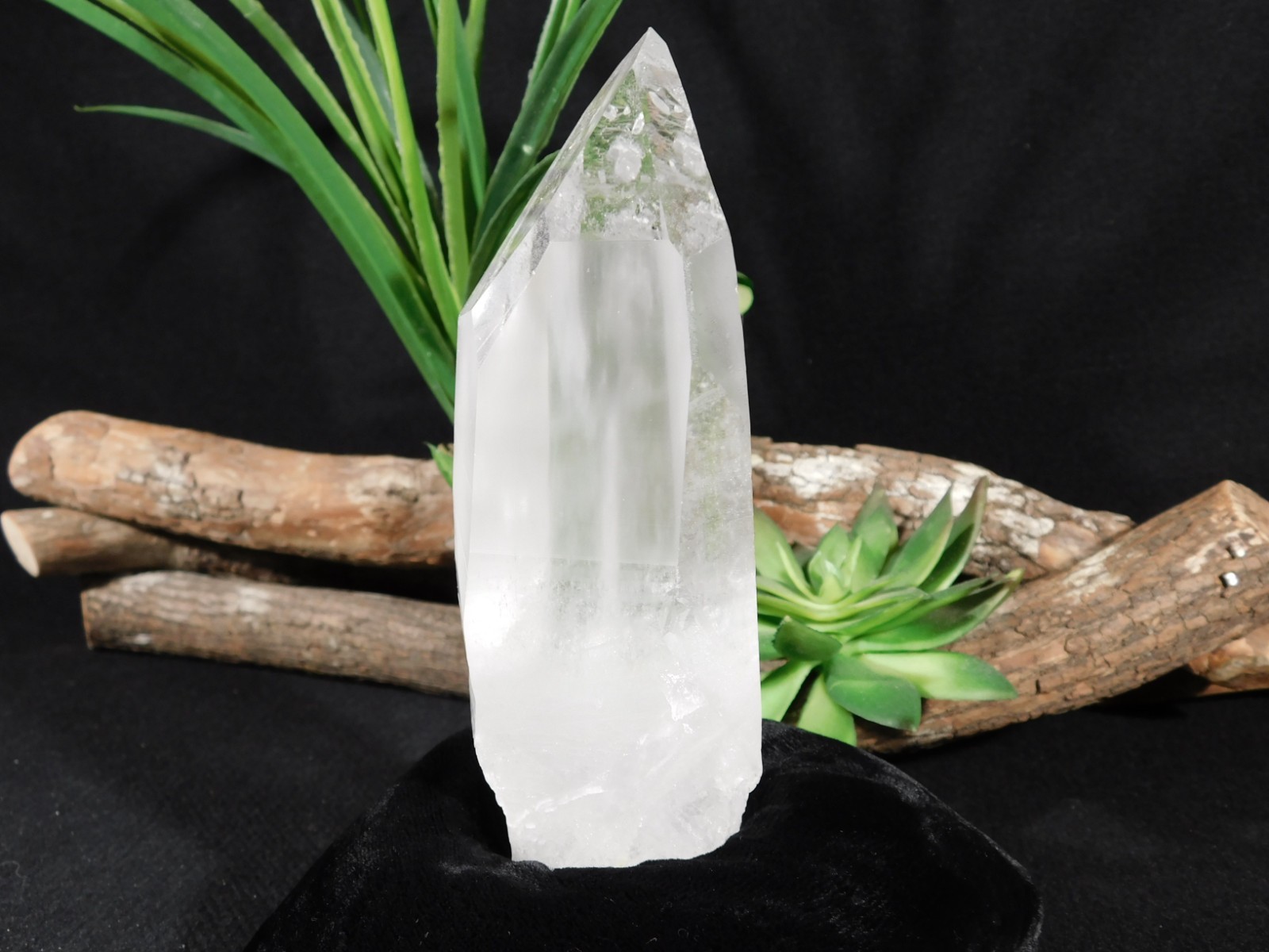 Big! Semi Translucent LEMURIAN Quartz Crystal From Brazil 443gr