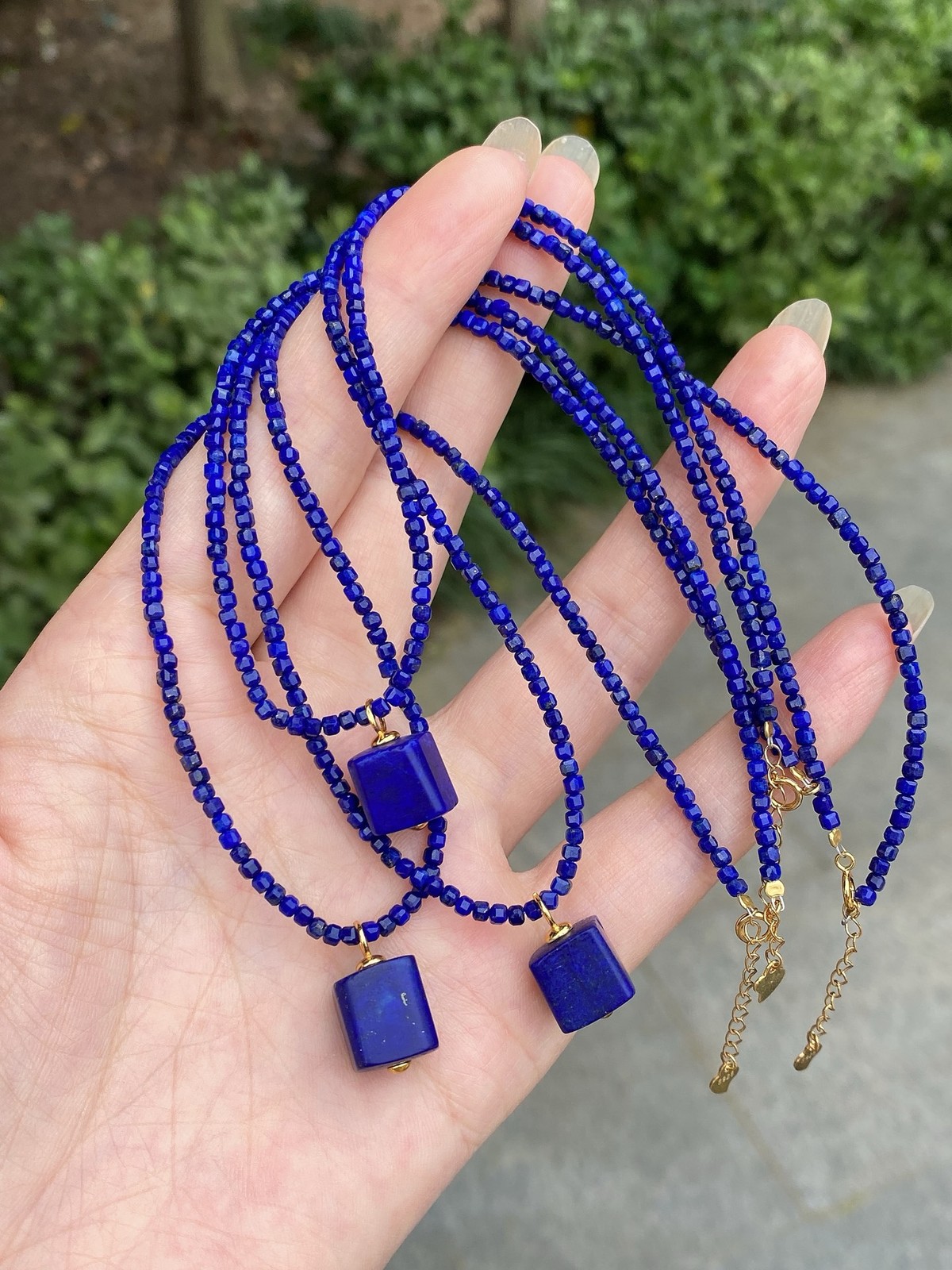Pyrite Speckled Natural Raw Lapis Choker S925 Silver Stone Necklace For Ladies