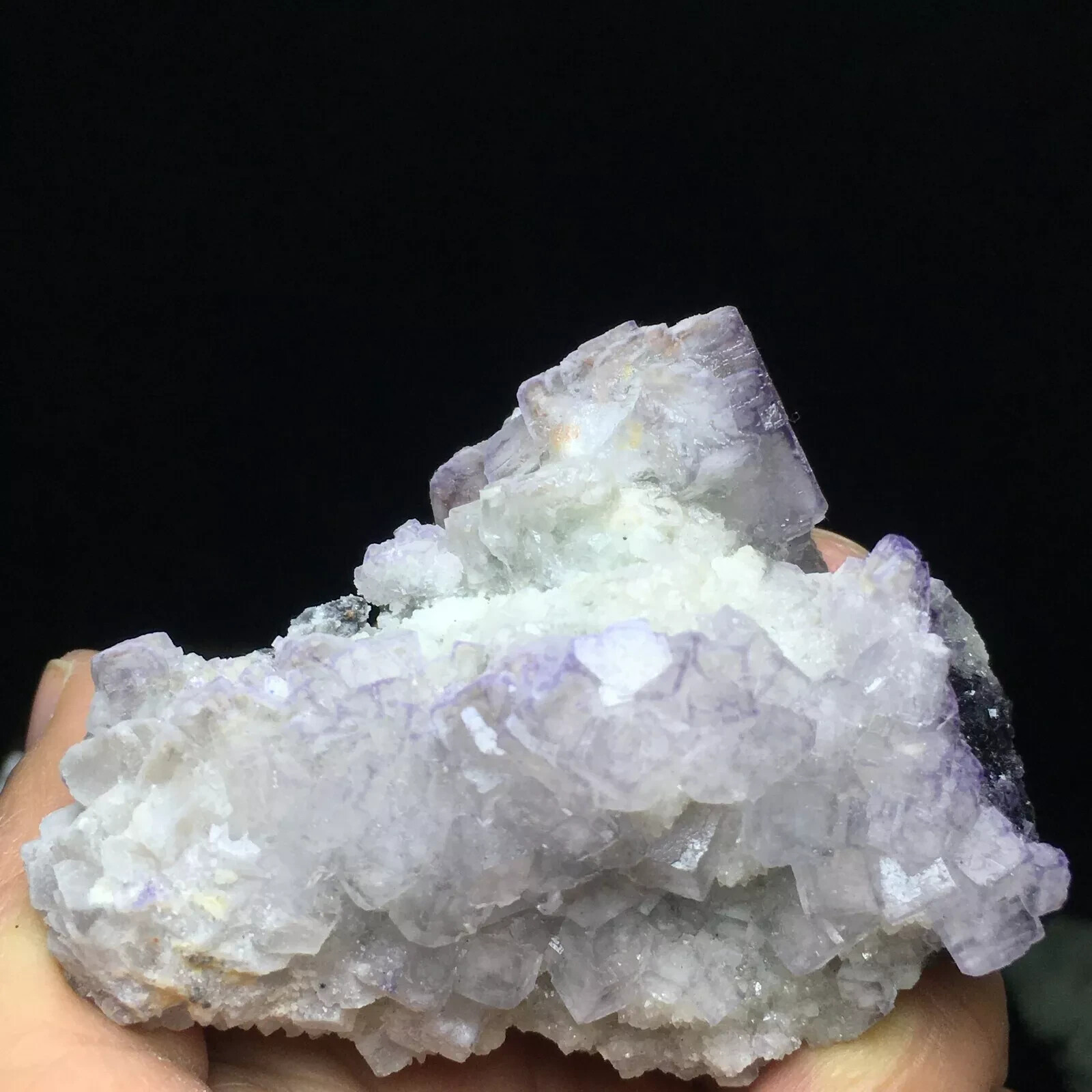 123g Rare Beauty Purple Cube “Pattern” Fluorite Mineral Specimen/China