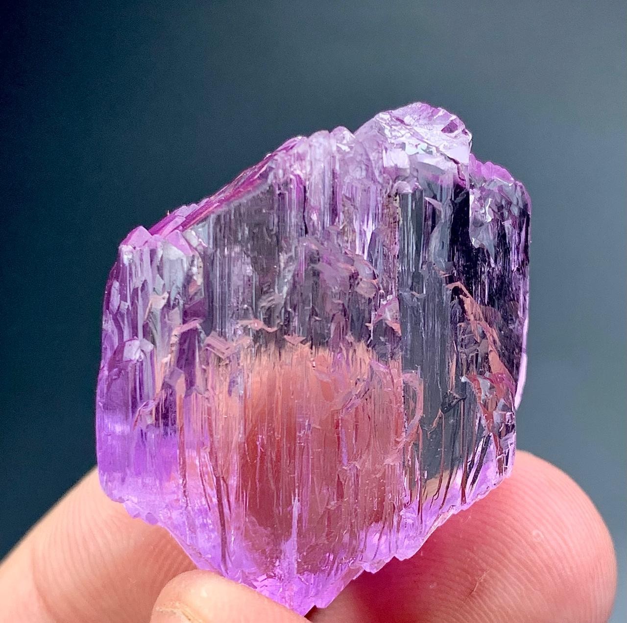 80 Carat Natural Pink Kunzite Crystal From Afghanistan