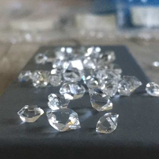 5 Pcs Herkimer diamond quartz crystals 7-9mm