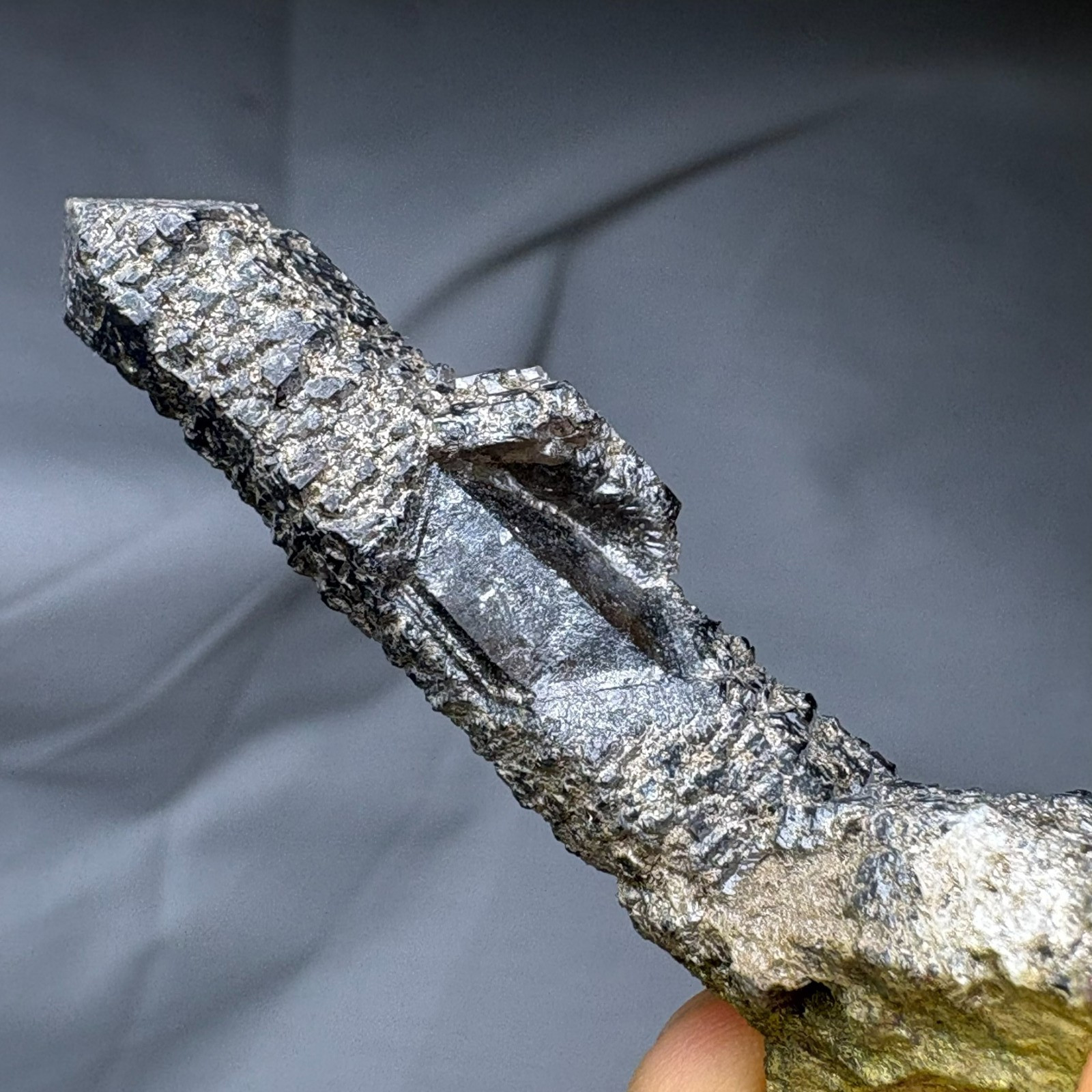 Natural Etched Flashy Point Rare Specimen Raw Mineral Healing with Acrylic Stand