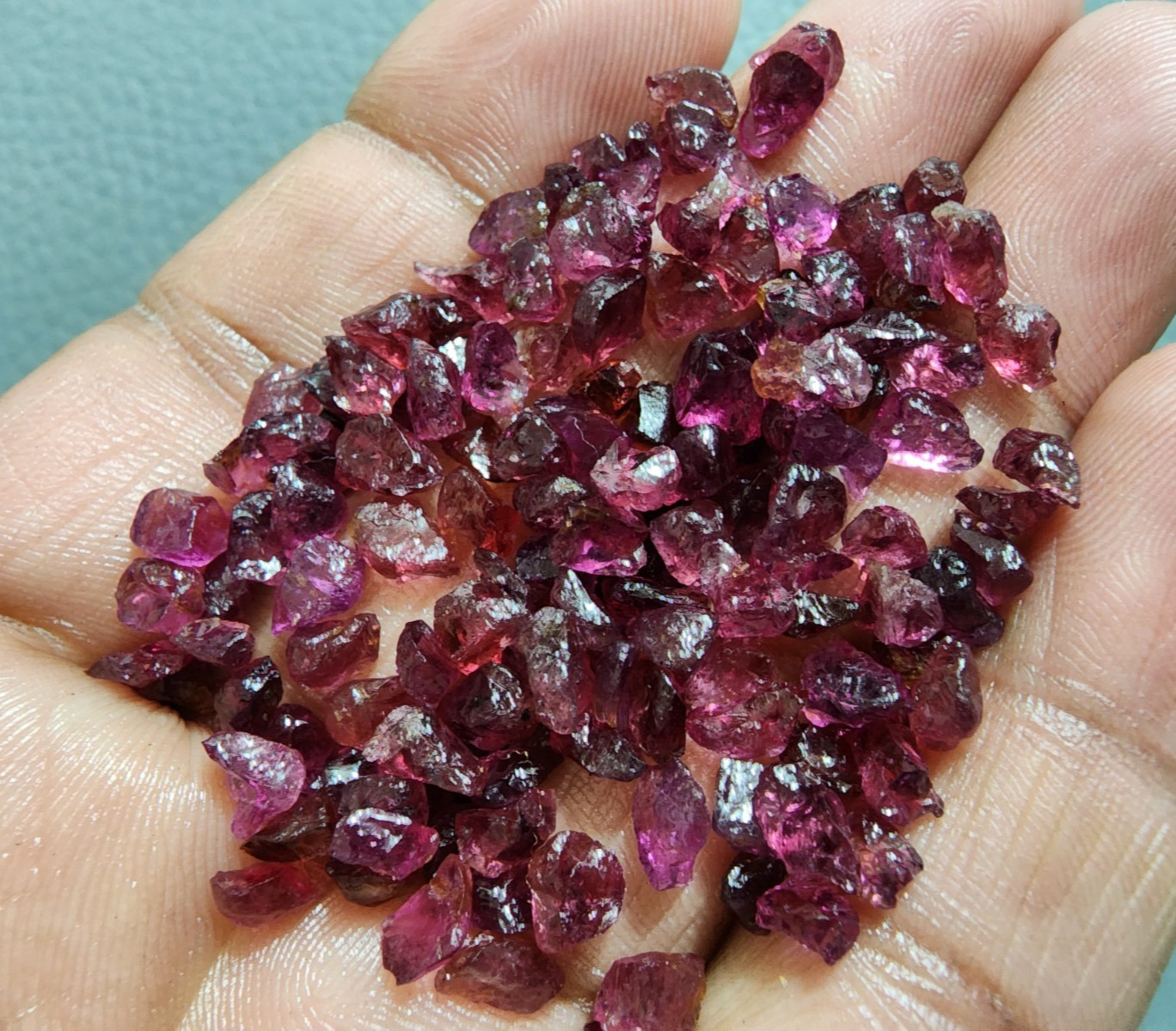 4-7mm Pink Garnet Rough Gemstone Lot Natural Raw Crystals for Jewelry Making