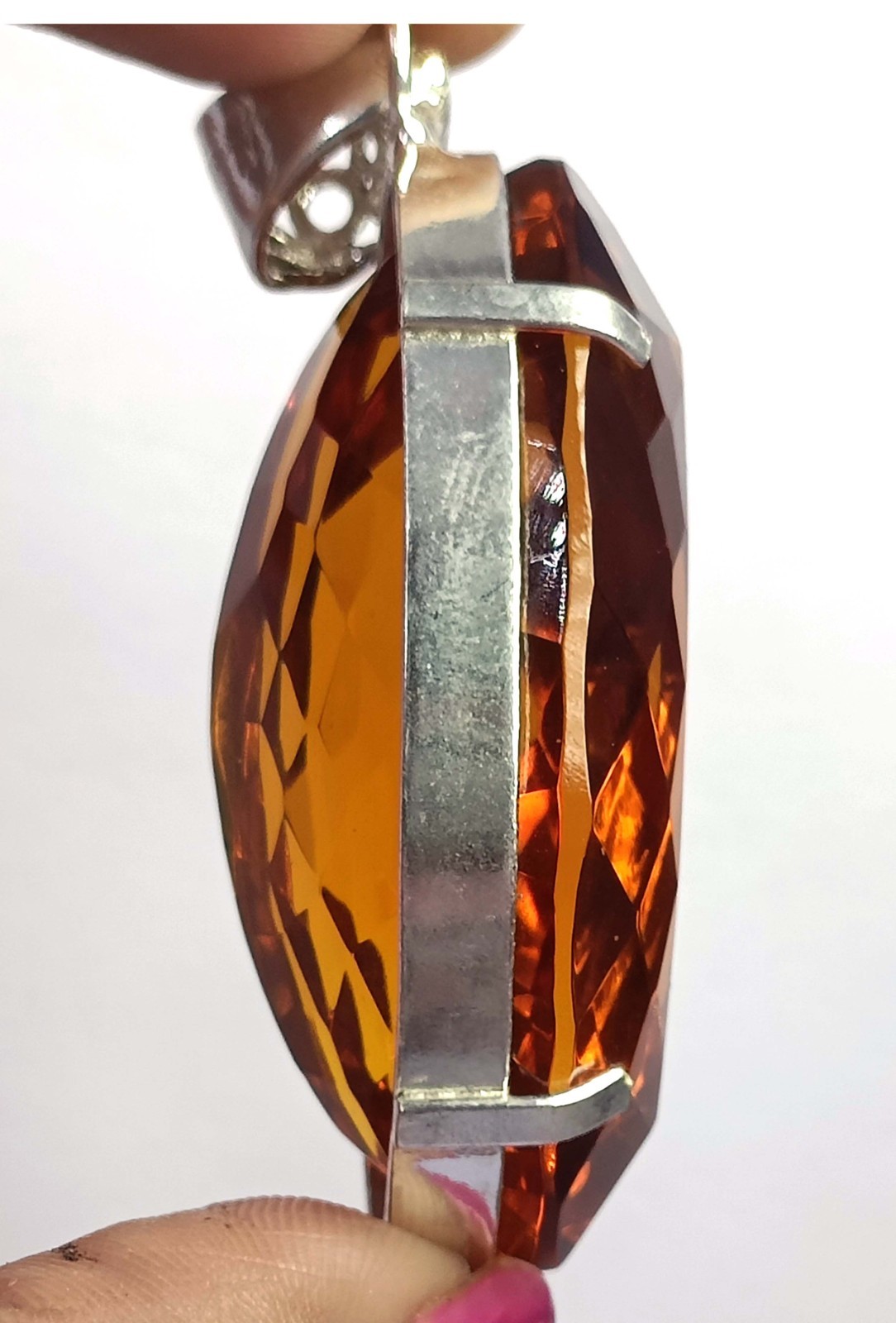 135 Ct Natural Yellow Sapphire Pendant Marquise Shape 925 Silver IGL 6FRU
