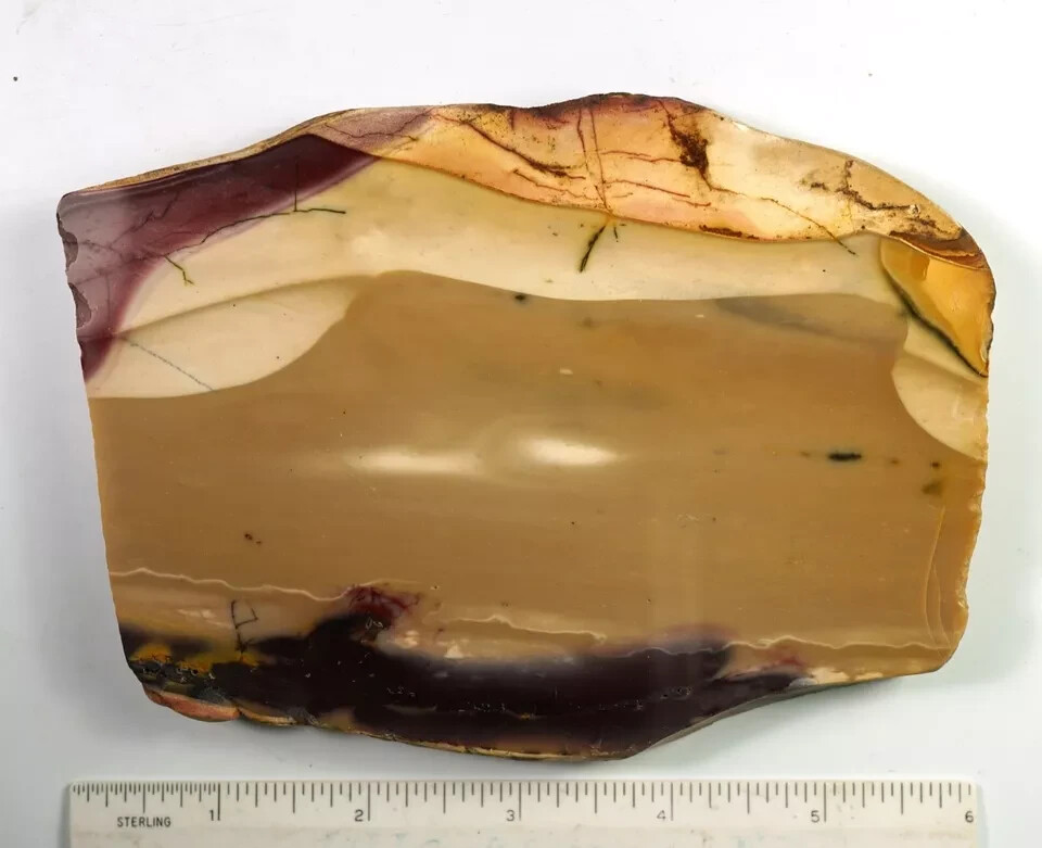 410g MOOKAITE Slab – 6″ x 4″ x 1/2″ – High Polished on One Side