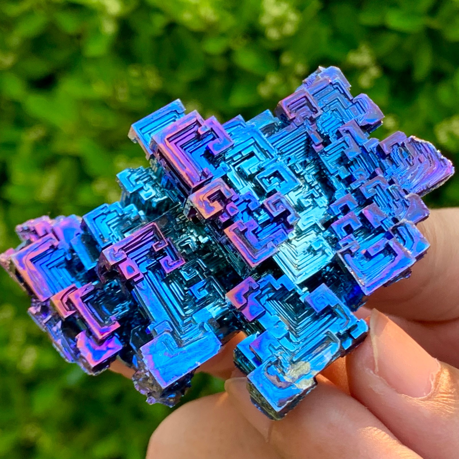 139G ram Bismuth rainbow crystal elementBi gemstone Mineral specimen healing