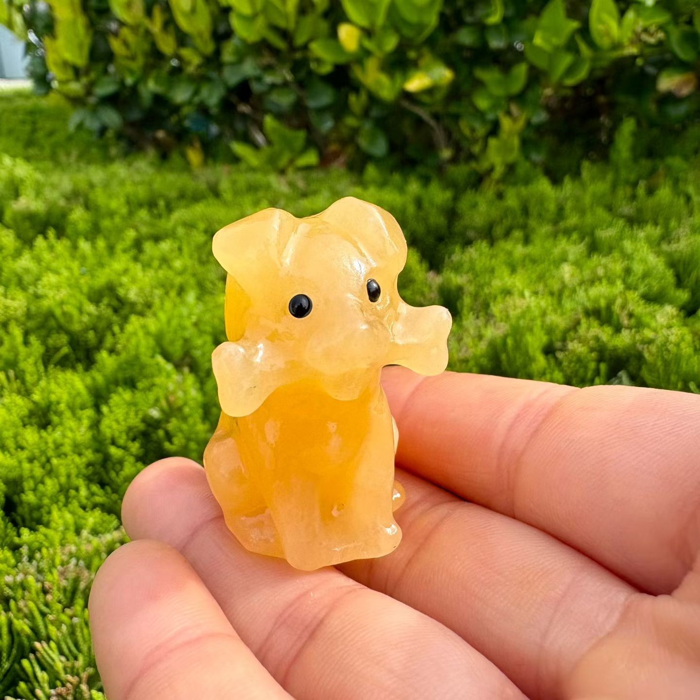 1pc Natural Mixed Quartz Carved Dog Skull crystal Reiki healing gift Decor