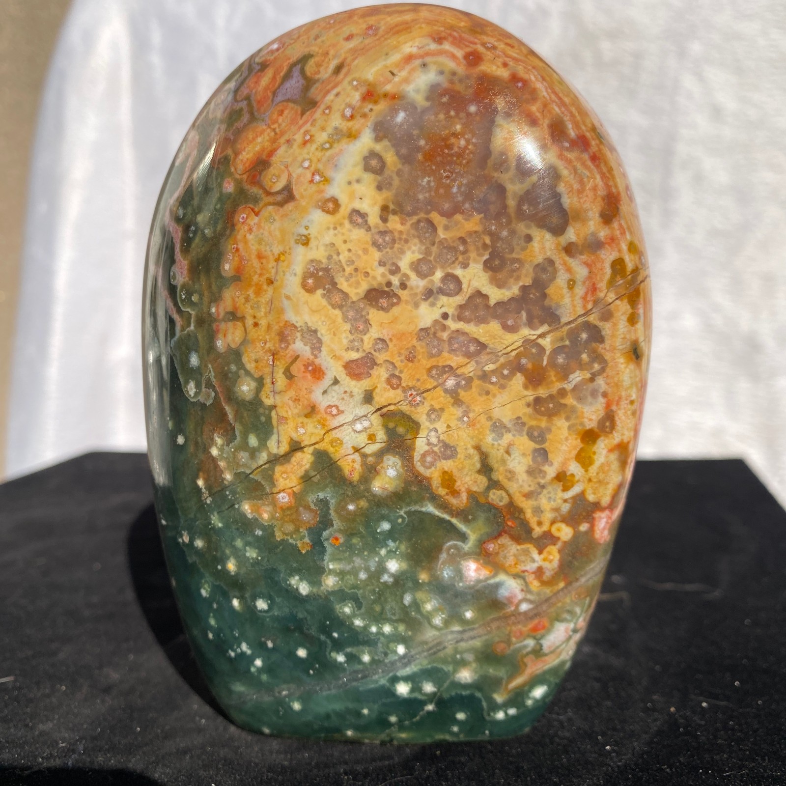 840g Natural polychrome Ocean Jasper Specimen Quartz Crystal Reiki Healing