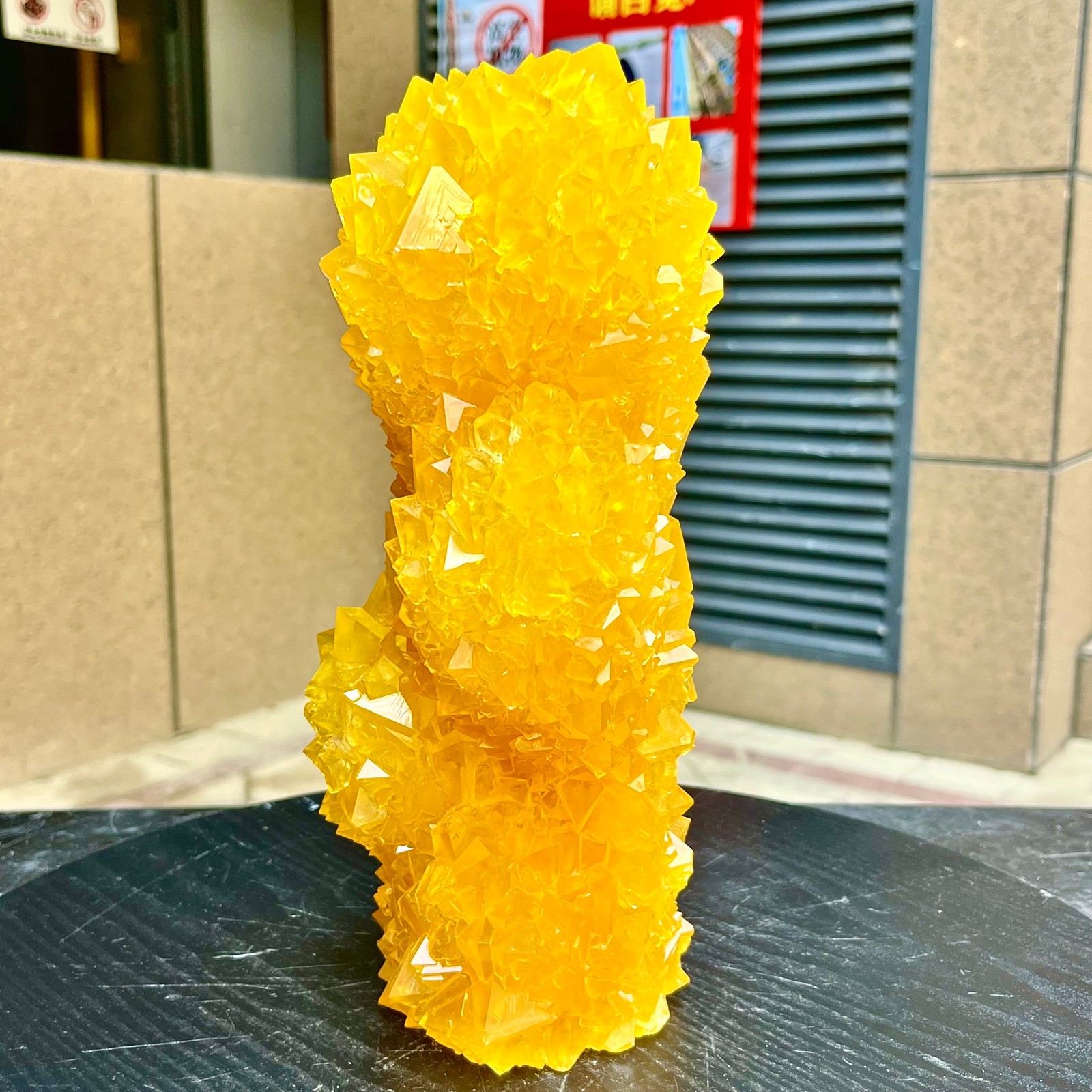 6.53LB Yellow Ghost Phantom Crystal Cluster Flower Raw Crystal Heal Quartz Decor