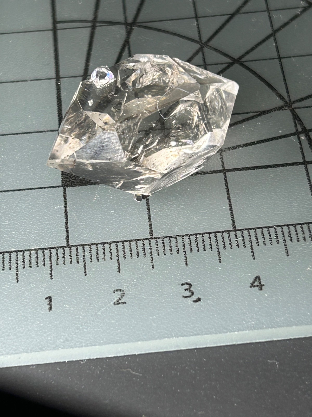 Herkimer Diamond Crystal * Trapped Air Pocket* Super Clear