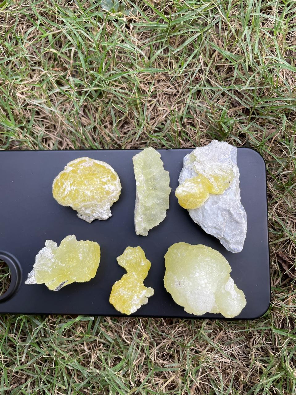 76grams Yellow Brucite Crystal (6pcs Lot) From Baluchistan Pakistan