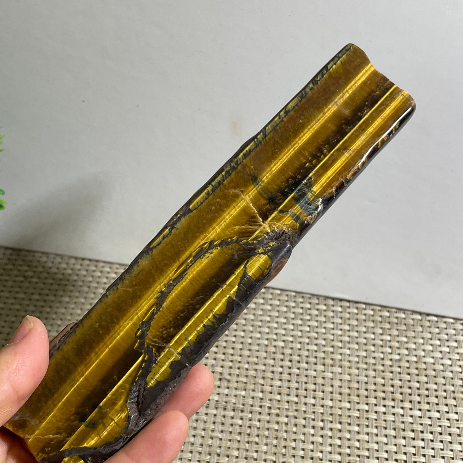 153g Natural tiger’s-eye Rough Raw Stone Rock Specimen Reiki healing