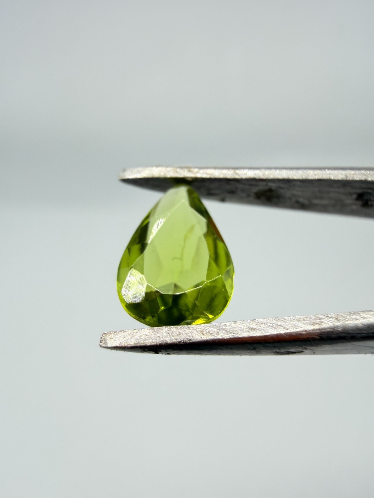 Peridot Pear Cut-Loose Gemstone, Faceted Teardrop Green Peridot for-Jewelry