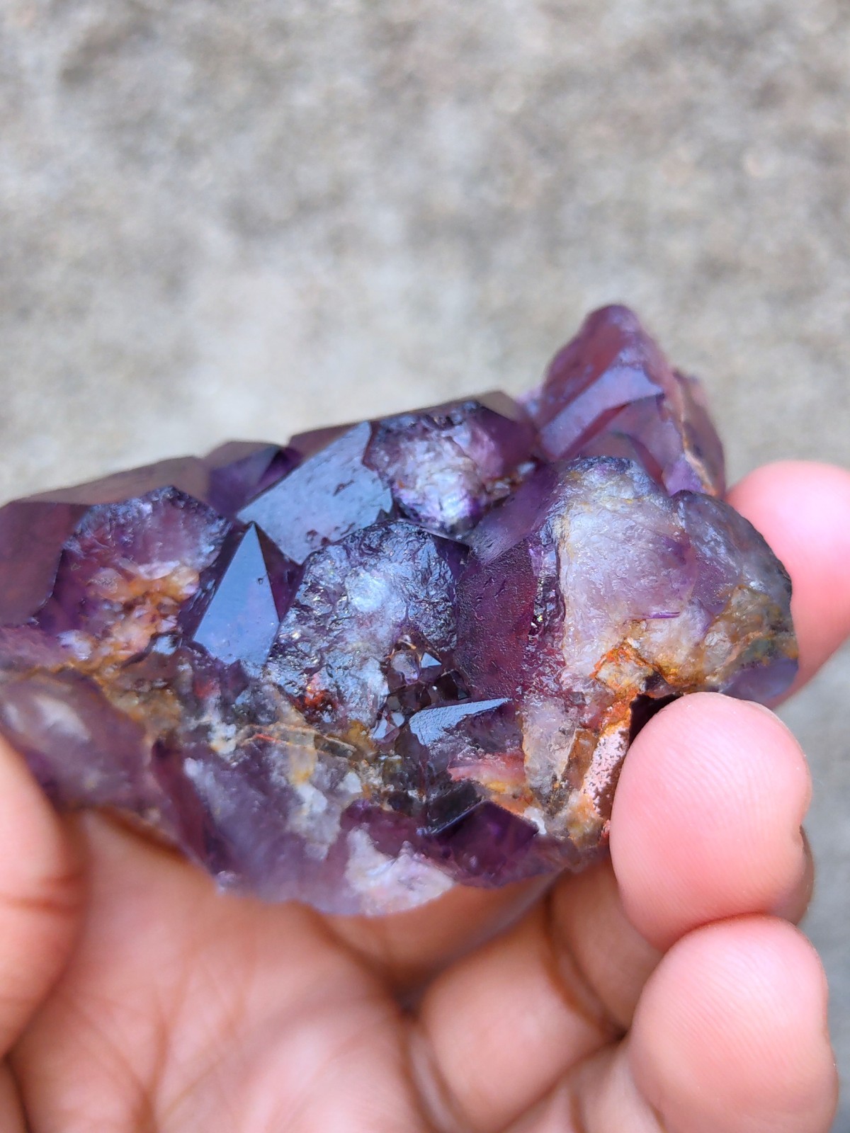 Alien Amethyst Phantom Quartz Cluster Natural Mineral specimen