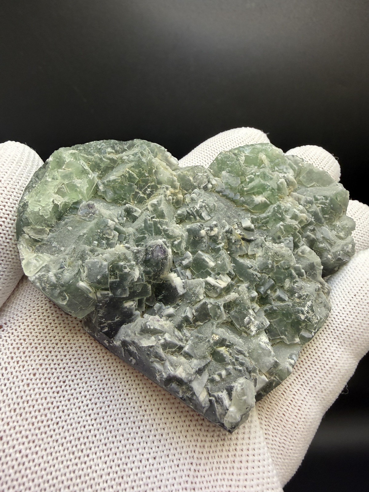 Multi-Colored Natural Rough Faced Fluorite Heart Specimen! Minerals, Crystals!