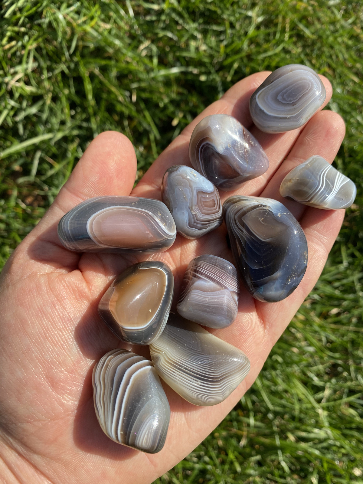 Botswana Agate Tumbled Stone – Polished Botswana Agate Crystal