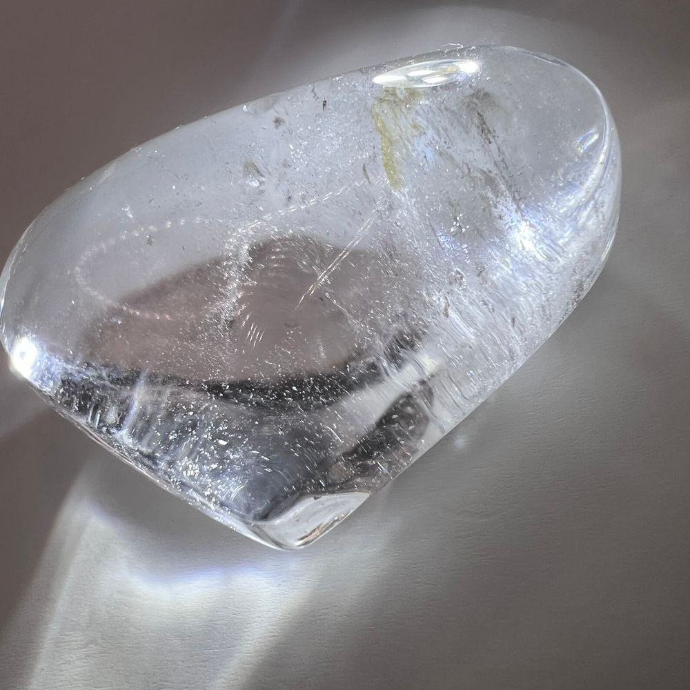 Clear Quartz Crystal Heart Carving