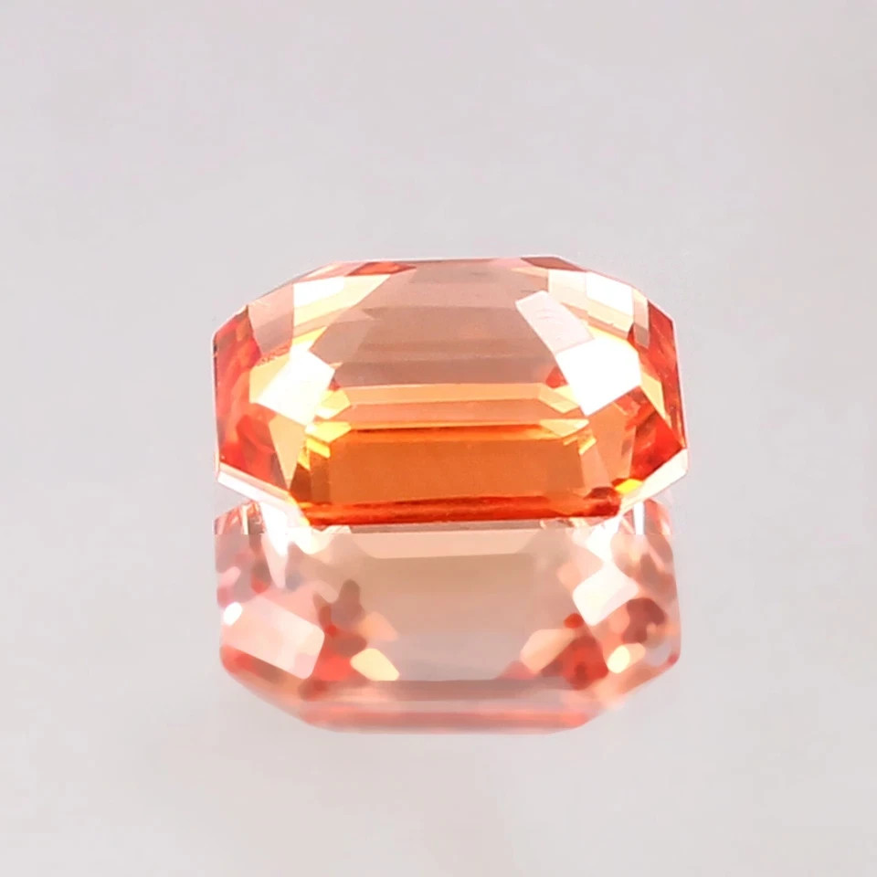 5.45Ct Precious Ceylon Padparadscha Radiant Gem 9.5×9.5×8 mm Beauty for Custom
