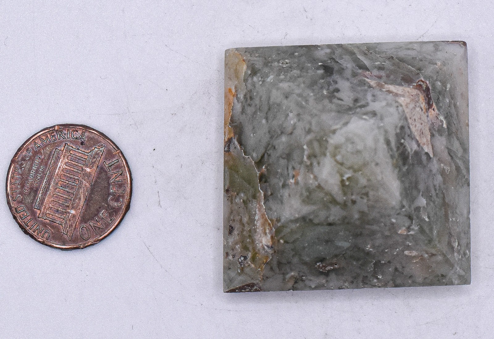 36mm Greenish White Fluorite Pyramid Polished Natural Crystal Mineral – india