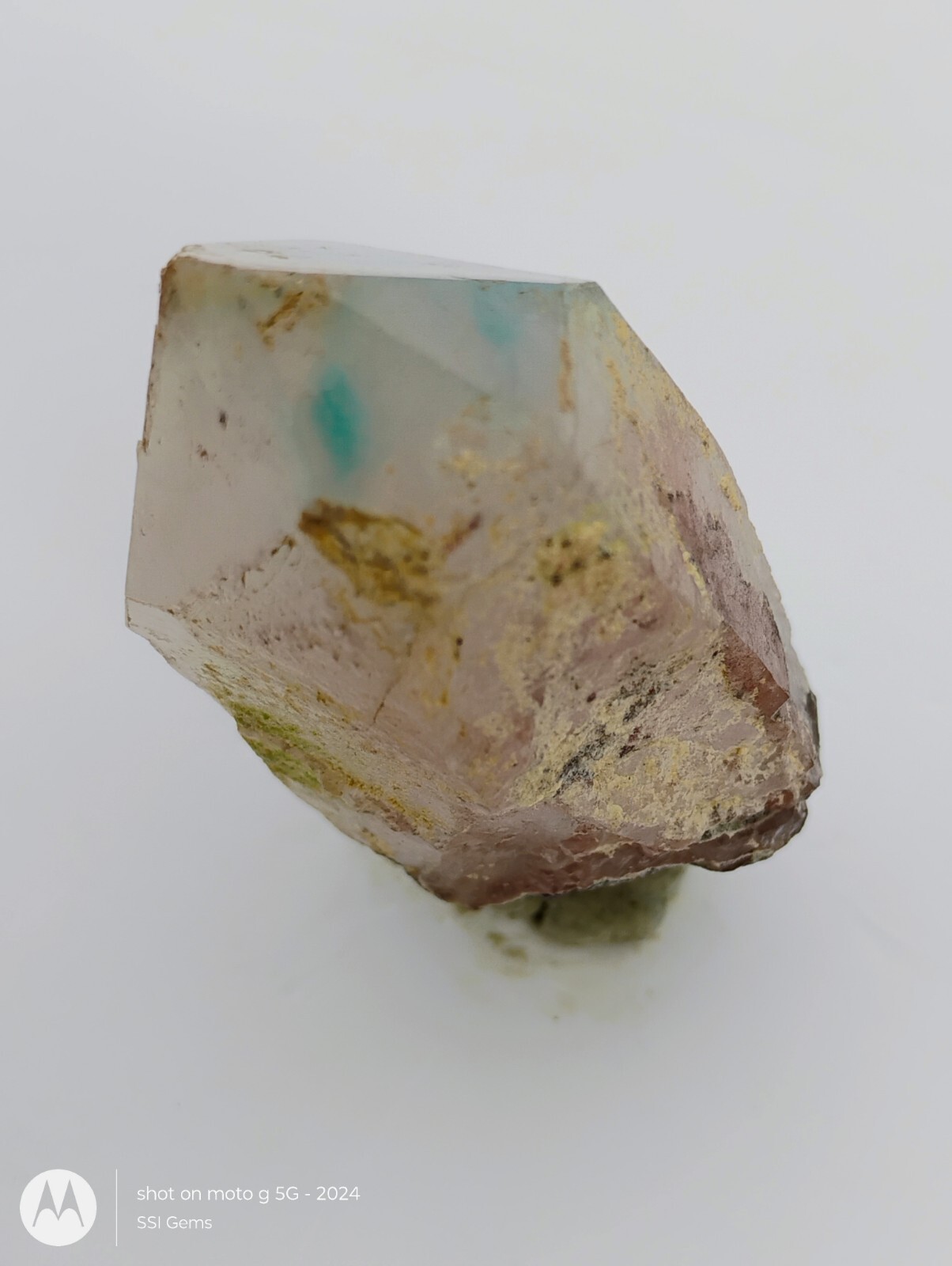 Ajoite Included Quartz Crystal