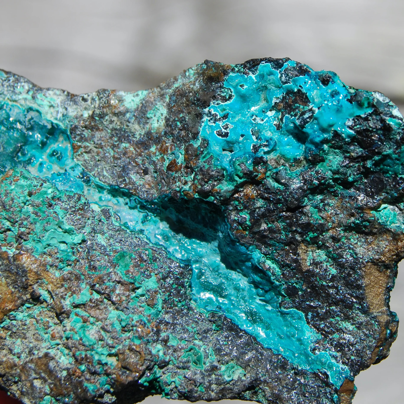 3.5in Silica Chrysocolla Crystal, Natural Raw Chrysocolla Malachite, Congo L8