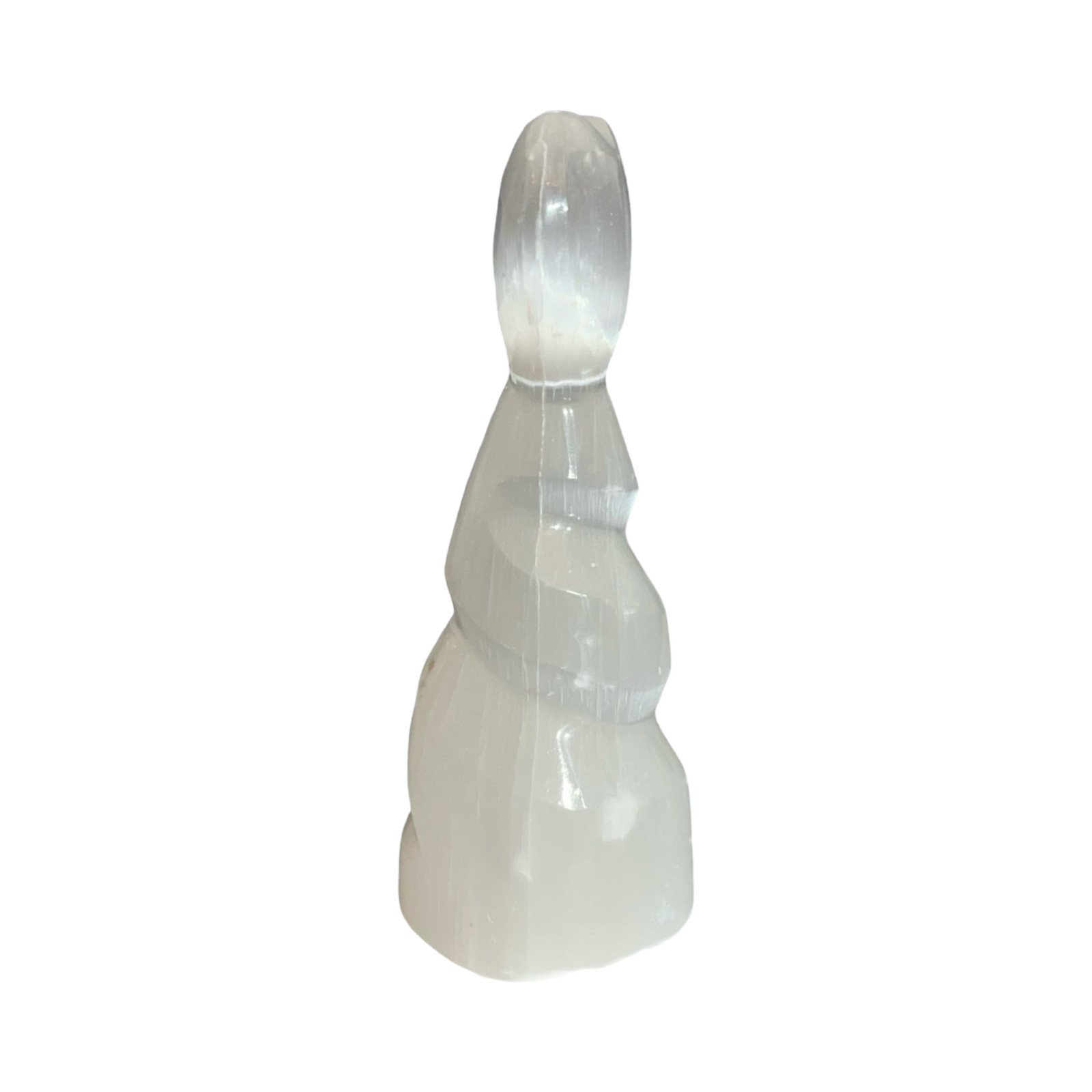 Selenite Spiral Heart Tower – A