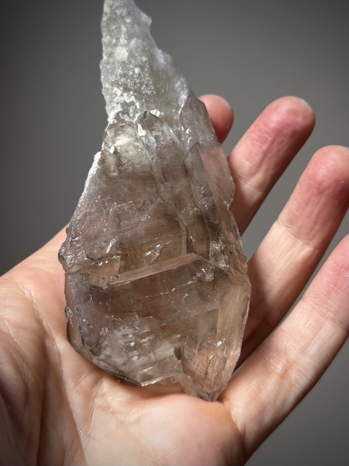 Enhydro Quartz Crystal Elestial Quartz Natural Smoky Quartz Water Bubble Crystal
