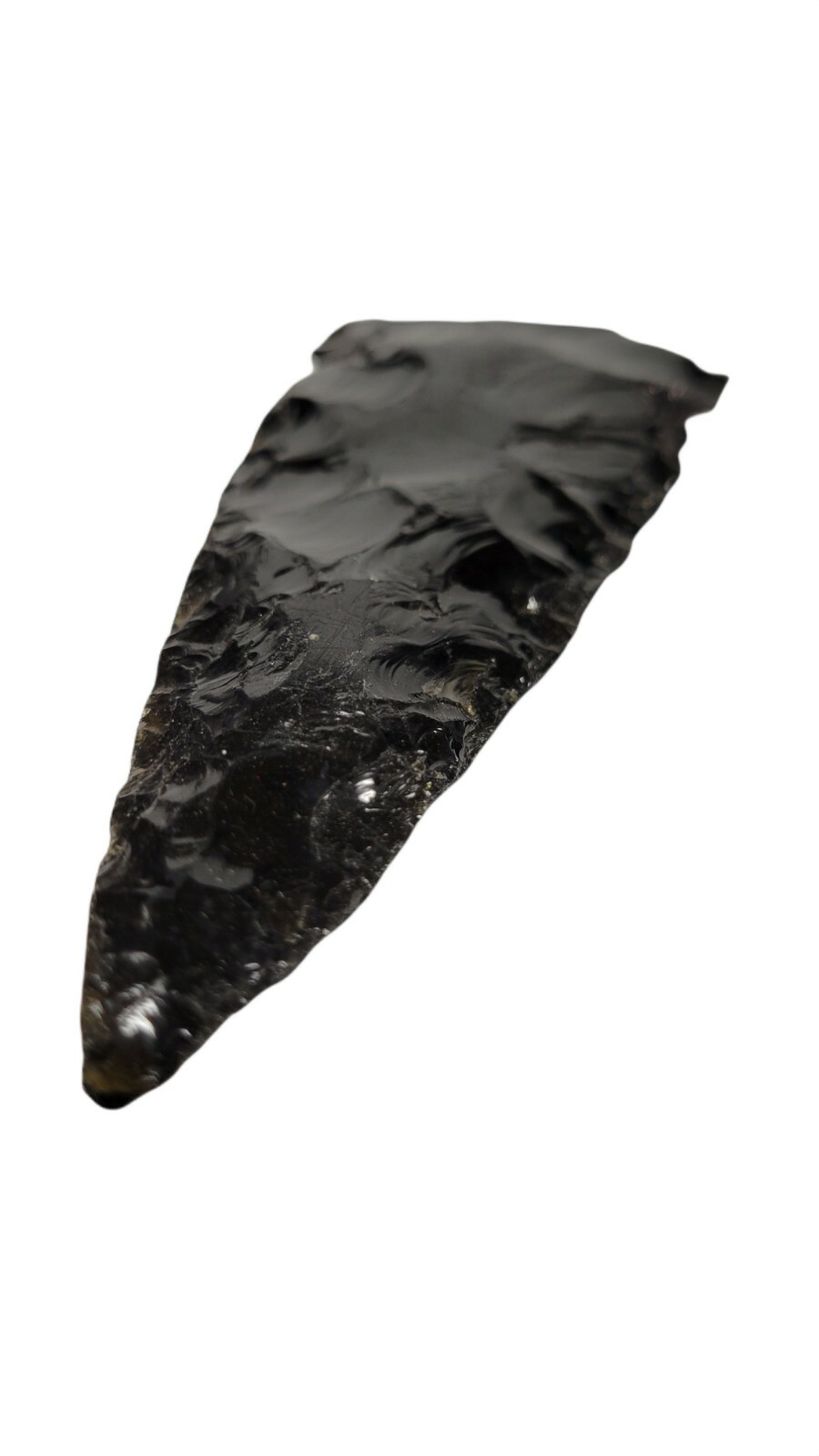 Black Obsidian Spearhead, Obsidian Arrow, Black Obsidian, 5.5 Inches