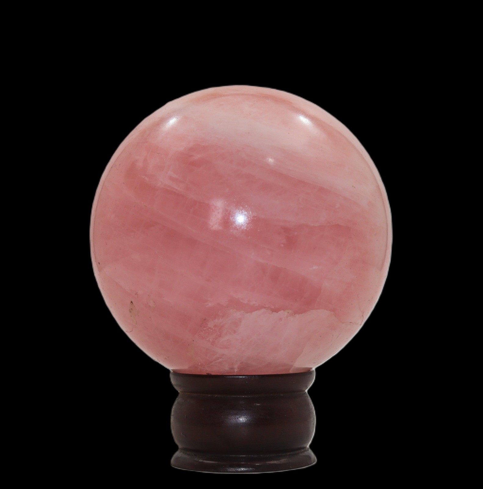 110mm Rose Quartz Sphere Pink Crystal Ball Reiki Healing Stone