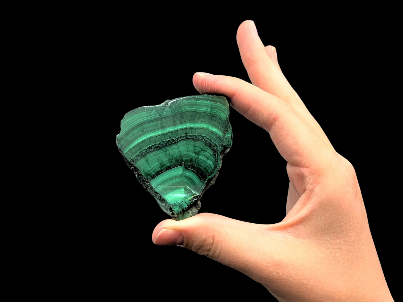 Natural Malachite Slice, Polished Malachite Crystal Slab Specimens – Choose Size