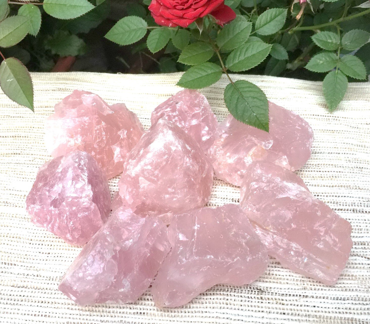 2 lb Large Rose Quartz Crystal Chunk Rough Natural Healing Lapidary Stone