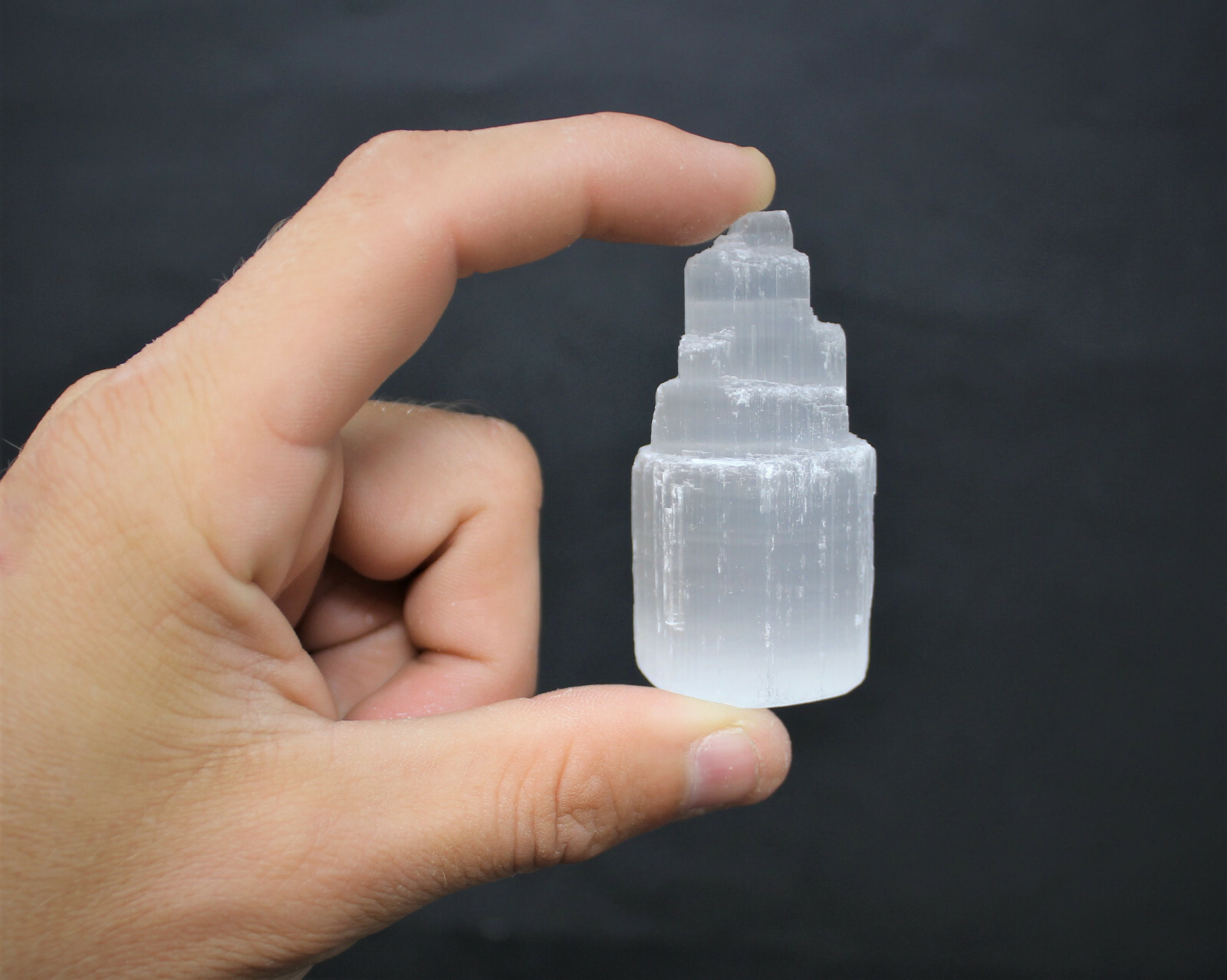 1 Selenite Tower & 1 Extra Grade Black Tourmaline Home Protection Kit Reiki